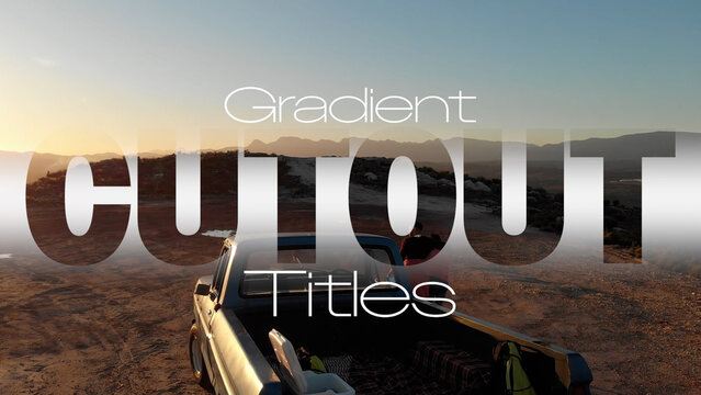 Cutout Gradient Titles