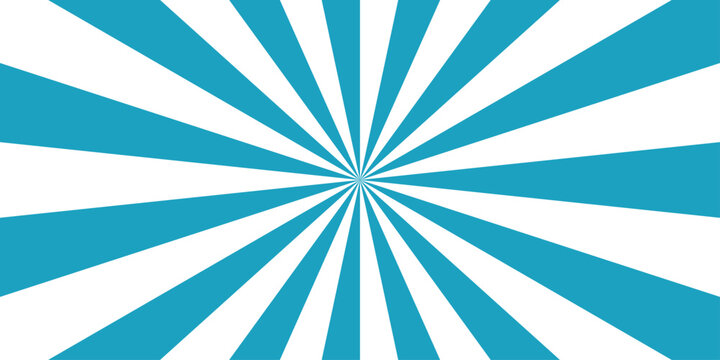 Abstract background with rays retro starburst. A vintage blue sunburst background featuring grunge texture. Sunburst beam light vintage shine and graphic summer explosion pattern.