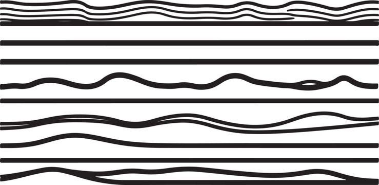 Waveform patterns of sound signals in a graphical audio analysis Vector