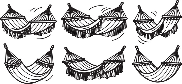 Various styles of traditional wooden boats with detailed hull designs Vector