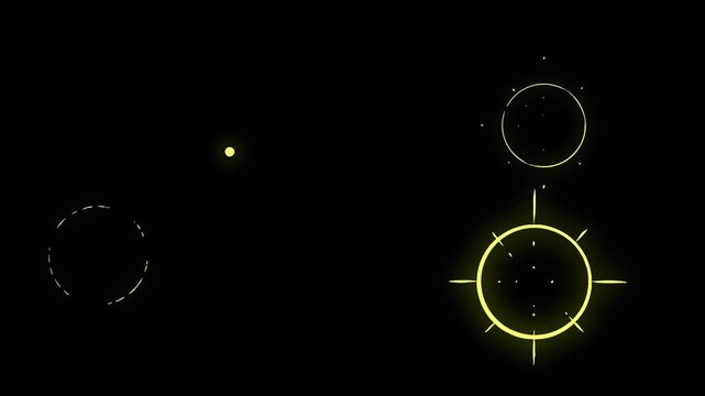 Stars Blast elements 2D Cartoon FX animation effects, Cartoon Smoke Explosion, Manga, Flash FX, Comic Elements on black screen backgorund.