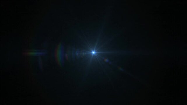 Warp Speed Light Speed Travel Through Blue Starburst Tunnel