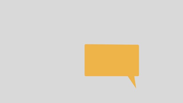 Animated short introduction conversation scene featuring a simple chat interaction between two people.