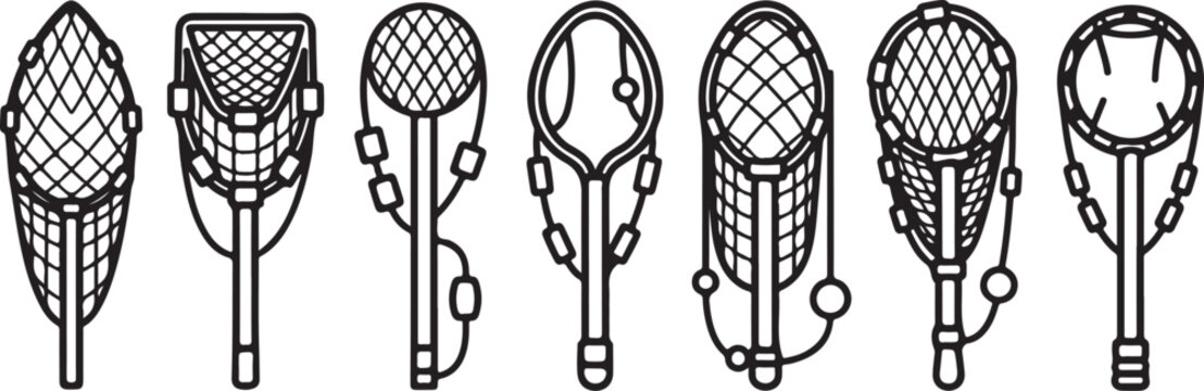 Collection of seven different styles of vintage telephones with intricate designs Vector