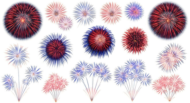 a collection of colorful spiky circular objects