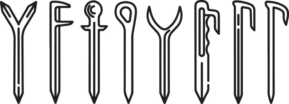 Ancient greek and etruscan style metal artifacts with decorative handles Vector