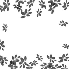 Obraz premium green leaves frame