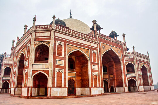 Humayun's Tomb in New Delhi, India. It is the tomb of Mughal Emperor Mirza Nasir al-Din Muhammad, commonly known as Humayun