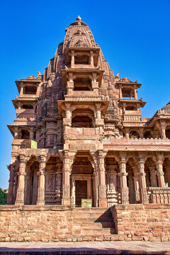 Devtaon Ki Sal, Sculptures Gallery or Hall of Gods within the historic Mandore Gardens in Jodhpur, Rajasthan, India