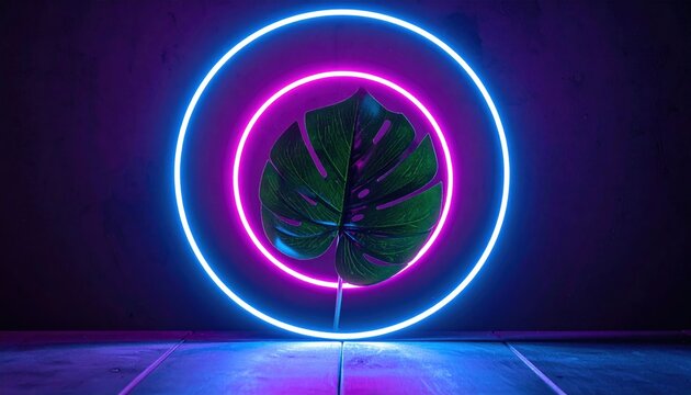 Neon leaf