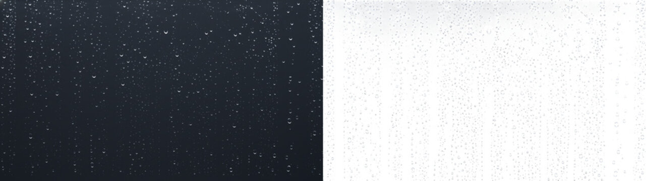 Water drops rainy window cool humid surface overlay PNG transparent background high resolution
