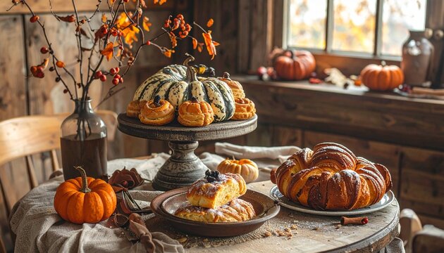 Rustikale Halloween Tafel &ndash; gem&uuml;tlich & warm