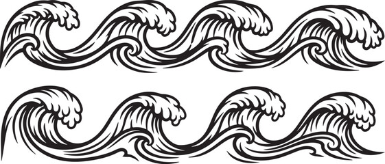 Fototapeta premium Intricate knot patterns intertwining in an endless decorative sequence Vector