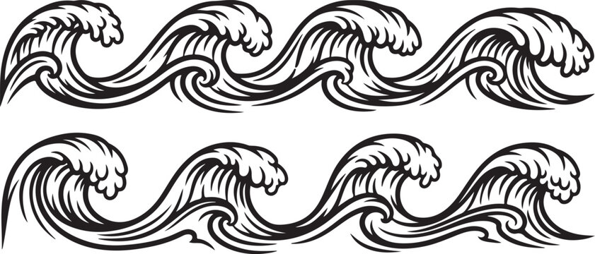 Intricate knot patterns intertwining in an endless decorative sequence Vector