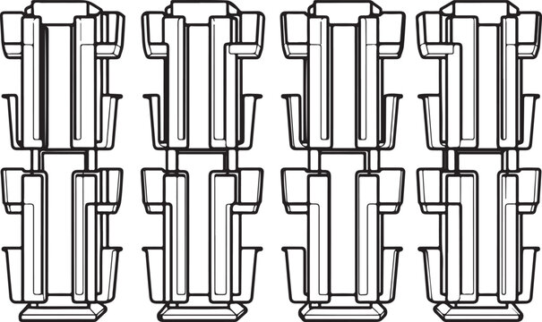 Illustration of various types of stacks and heaps in programming data structures Vector