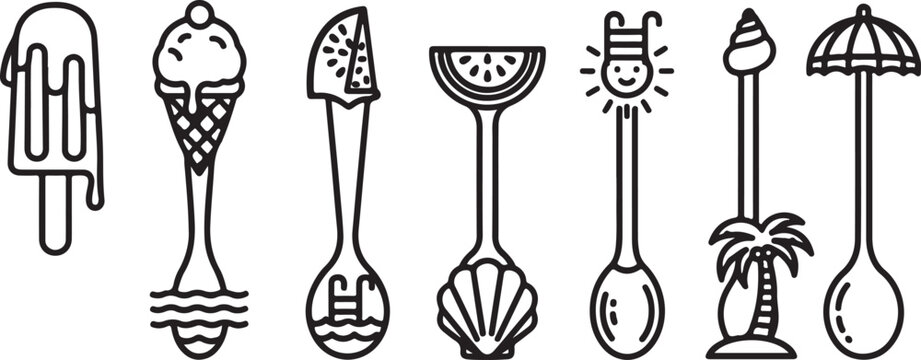 Collection of vintage and modern wire coat hangers in a single image Vector