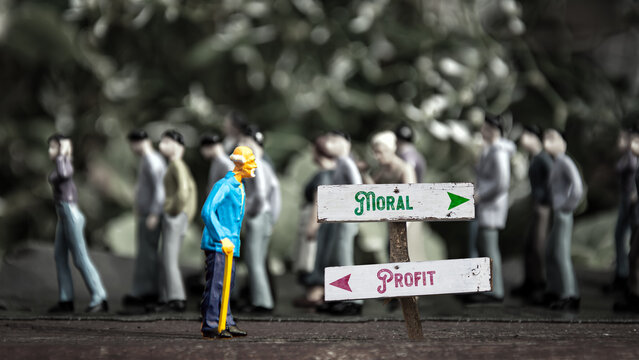 Signposts the direct way to morality versus profit