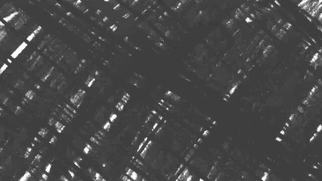 Abstract Animated Grunge Crosshatch Texture 4K Motion Background Diagonal Lines Pattern Seamless Loop Gritty Overlay Video