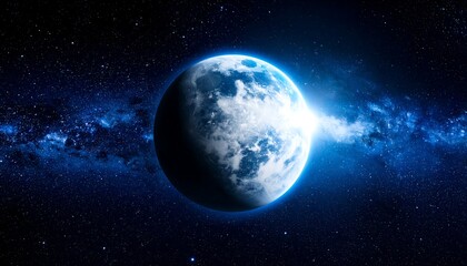 Obraz premium Planet in cosmic expanse