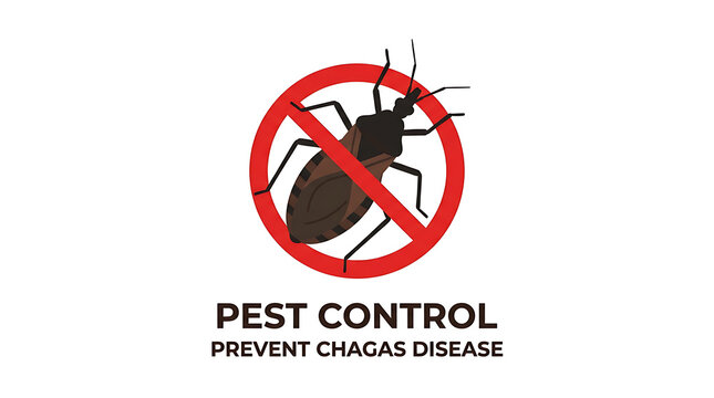 Pest control prevent chagas disease sign.