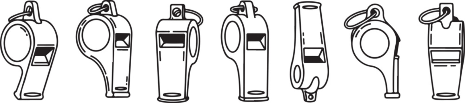 A collection of seven different styles of handbags and purses Vector