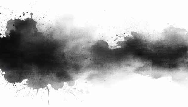 A dark vintage backdrop featuring an aged grunge wall texture blended with grey smoke and clouds for an abstract paper design