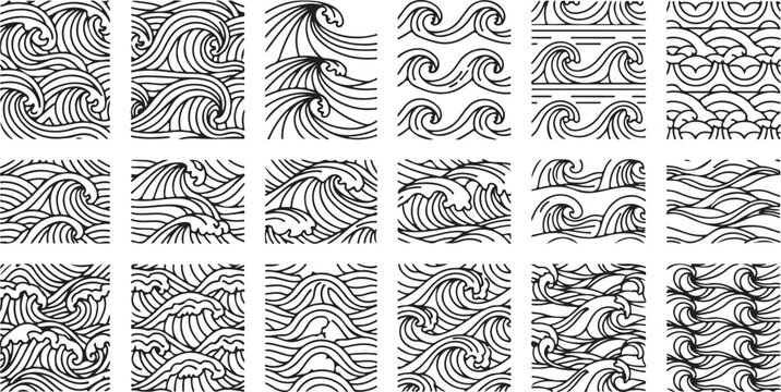 Intricate sketches of animals and ornate patterns in black and white Vector