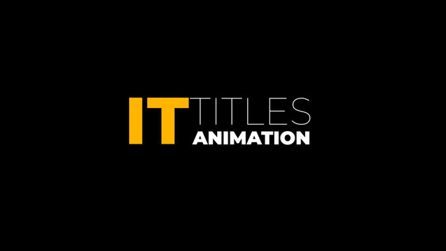 Dynamic Titles Animation 1