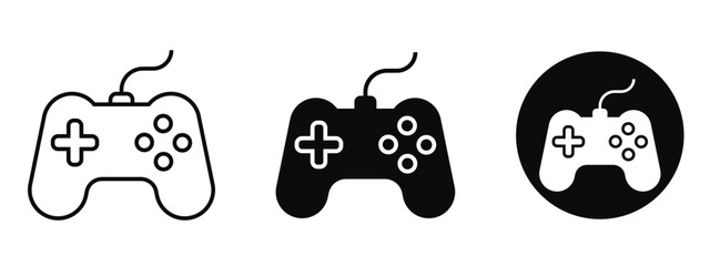 Game controller symbol icon set © Sabbir