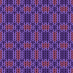 Obraz premium Knitted background pattern wallpaper knitting decorative print handmade textile knitting handiwork