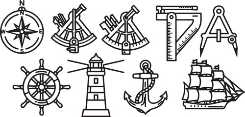 A collection of transport vehicles including bicycles and classic cars Vector © mahafuza