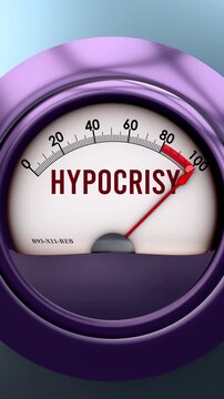 Audacity and Impudence meter that is hitting a full scale, showing a very high level of audacity, overload of it, too much of it. Maximum value, off the charts.