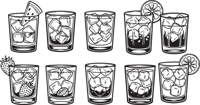 A collection of antique silver boxes with intricate engravings and decorative patterns Vector