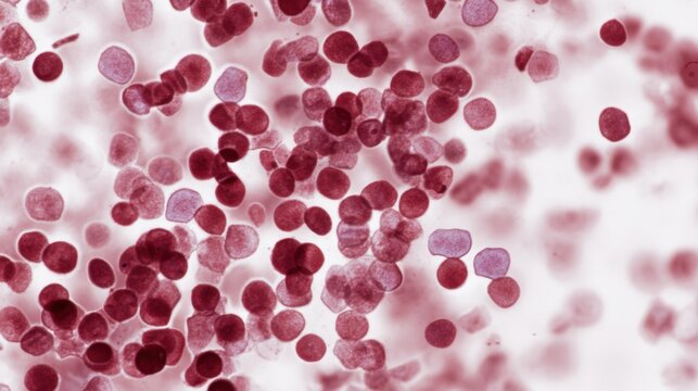High level of red blood cell in Polycythemia vera, 3d illustration,