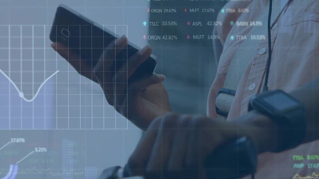 Vertical video: Raising phone cyclist checking HUD data on street, gripping handlebar wearing shirt