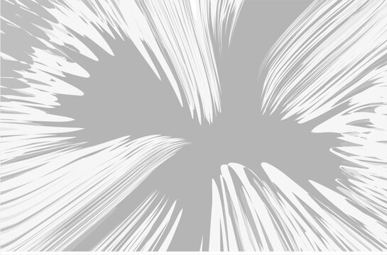 Abstract Radial Motion Burst Background With Dynamic Speed Lines and Energetic Monochrome Streaks