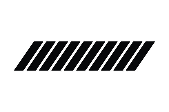 Minimalist Black and White Diagonal Stripes Graphic Design
