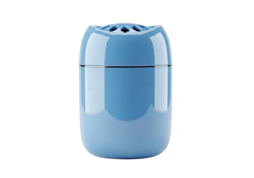Modern blue electric mosquito repeller device home insect control gadget isolated on transparent background