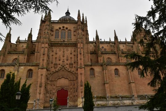 La fa&ccedil;ade nord de la cath&eacute;drale Notre-Dame de l&rsquo;Assomption de Salamanque