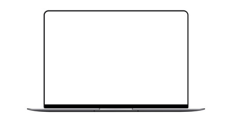 Isolated laptop mockup without background with blank screen. Stock royalty free  © Design Zone