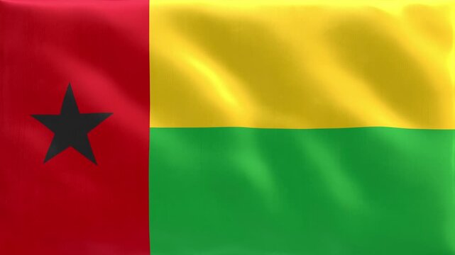 Guinea-Bissau_National_Flag_Waving_Seamless_Loop_4k
