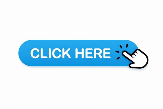 Interactive button with clickable prompt and hand cursor icon