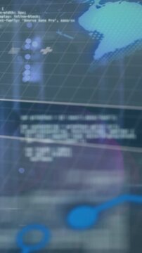 Vertical video: HUD display pulsing markers updating code flare causing node focus showing state