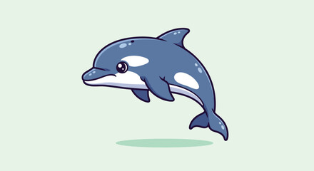 Obraz premium Cute Dolphin Illustration.