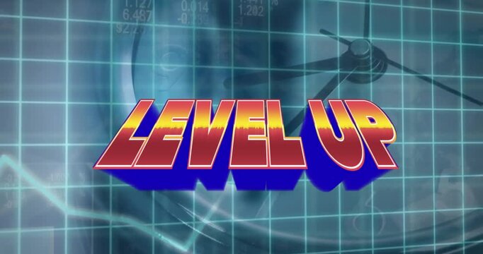 Start text and futuristic background