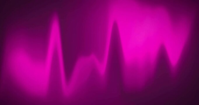 Animation of pink shapes moving on black background