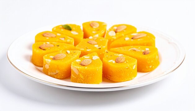 Indian Sweets with Nut Garnish