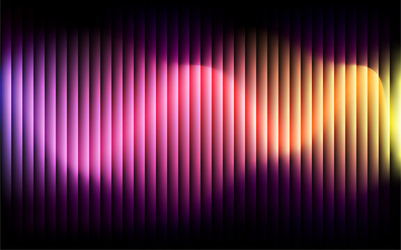 Abstract neon glowing vertical lines background for digital design.