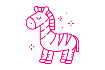Fototapeta premium Friendly Waving Fluffy Cloud Character, Simple Cartoon Line Art Drawing