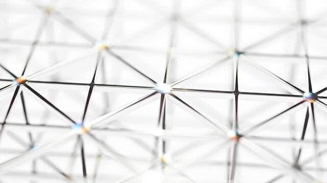 Abstract Digital Network Connection Structure